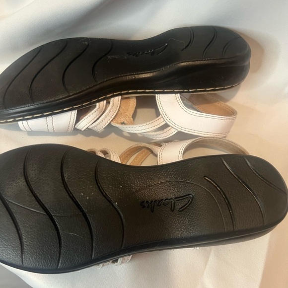 Clarks Women's Leisa Janna Sandal White Leather - Picture 6 of 6